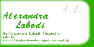 alexandra labodi business card