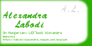 alexandra labodi business card